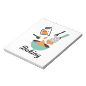 Bakontwerp voor bakkerijen notitieblok (Linkerzijde)