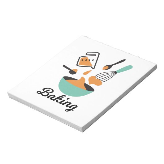 Bakontwerp voor bakkerijen notitieblok (Linkerzijde)