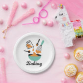 Bakontwerp voor bakkerijen papieren bordje (Feest)