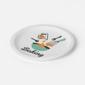 Bakontwerp voor bakkerijen papieren bordje (Gekanteld)