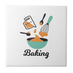 Bakontwerp voor bakkerijen tegeltje