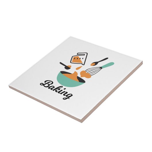 Bakontwerp voor bakkerijen tegeltje (Zijkant)