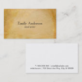 Bakpapier 2 visitekaartje (Voorkant / Achterkant)