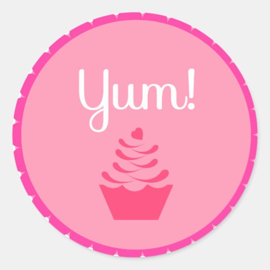 Bakpartij Cupcake Topper/Sticker Ronde Sticker (Voorkant)
