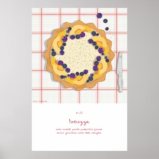 Bakpassie met crostata, de Italiaanse taart Poster (Voorkant)