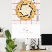 Bakpassie met crostata, de Italiaanse taart Poster (Thuiskantoor)