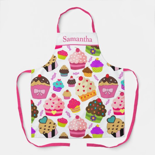  bakpatroon van cupcake schort (Voorkant)