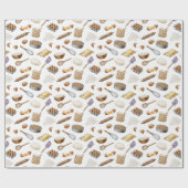 bakpatroon van de waterverf cadeaupapier (Vlak)