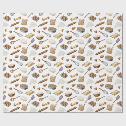 bakpatroon van de waterverf cadeaupapier (Vlak)