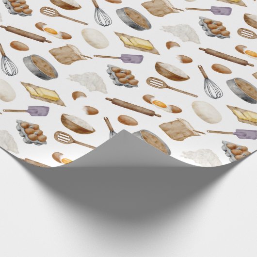 bakpatroon van de waterverf cadeaupapier (Hoek)