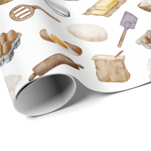 bakpatroon van de waterverf cadeaupapier (Rol Hoek)