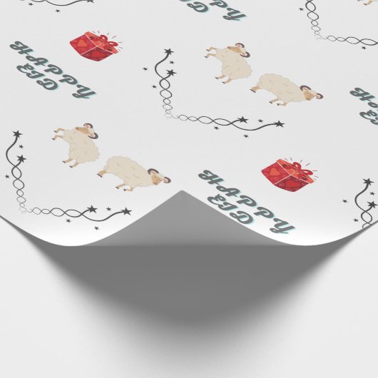 bakra eid-eid mubarak-Happy Eid Cadeaupapier (Hoek)