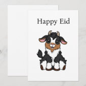 Bakra Eid Mubarak  Feestdagenkaart (Voorkant / Achterkant)