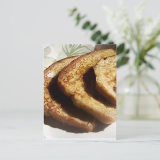 Baks French Toast Recipe Briefkaart (Staand voorkant)