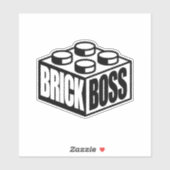 Baksteen Baas Sticker (Vel)