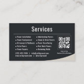 Baksteen Bestrating QR Code Professioneel Visitekaartje (Achterkant)