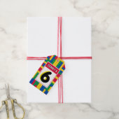 Baksteen Bouwer Aanpasbare Verjaardag GUNST TAG Cadeaulabel (Met Touw)