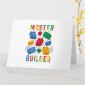 Baksteen Bouwer Grappige Blokken Bouwen Master Bou Kaart (Gele Bloem)