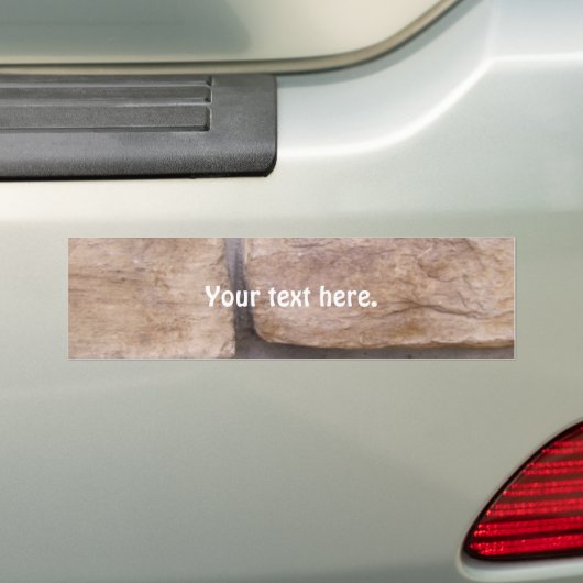 Baksteen Bumpersticker (Op auto)