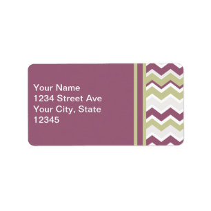 Baksteen de met monogram van de Chevron Etiket