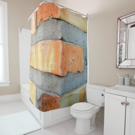 Baksteen Douchegordijn (In situ)