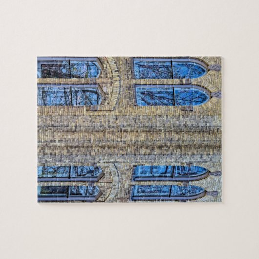 Baksteen en glas - 8 x 10 - 110 pcs. legpuzzel (Horizontaal)