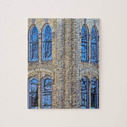 Baksteen en glas - 8 x 10 - 110 pcs. legpuzzel (Verticaal)