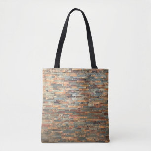 baksteen en hout tote bag
