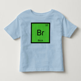 Baksteen Naam Chemie Element Periodiek Systeem Kinder Shirts