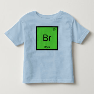 Baksteen Naam Chemie Element Periodiek Systeem Kinder Shirts
