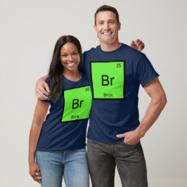 Baksteen Naam Chemie Element Periodiek Systeem T-shirt