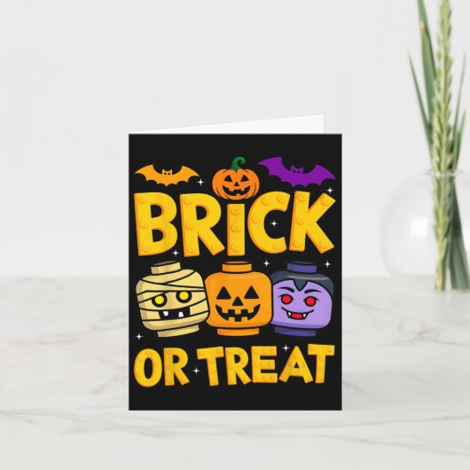 Baksteen of trakteer Halloween Master Builder Bloc Kaart (Voorkant)
