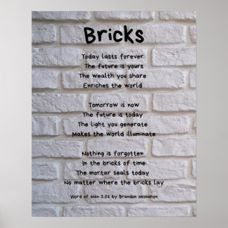 Baksteen Poster