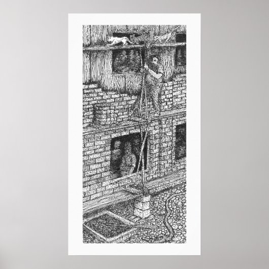 Baksteen - Poster (Voorkant)