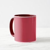 Baksteen rood (effen kleur) mok (Voorkant links)