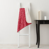 Baksteen Rood Glitter Sherpa Deken (In situ)