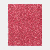 Baksteen Rood Glitters Fleece Deken (Voorkant)