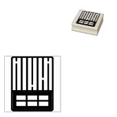 baksteen rubberstempel (Gestempeld)