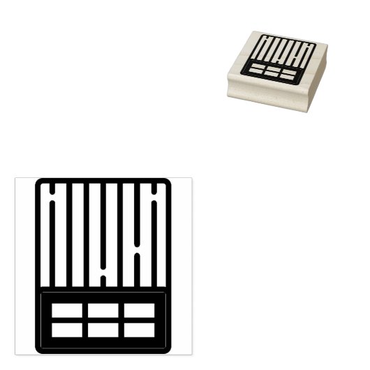 baksteen rubberstempel (Gestempeld)