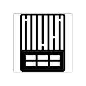 baksteen rubberstempel (Afrduk)