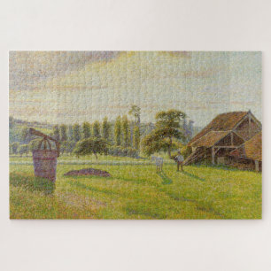 Baksteenfabriek in Éragny (1888) van Camille Pissa Legpuzzel