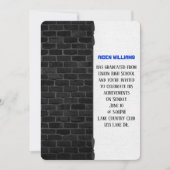 baksteenmuurgrens voor afgestudeerden kaart (Voorkant)