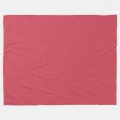 Baksteenrood (effen kleur) fleece deken (Voorkant (Horizontaal))