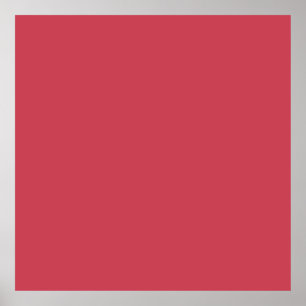 Baksteenrood (effen kleur) poster