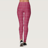 Baksteenrood en zachte perzikruit leggings (Achterkant)