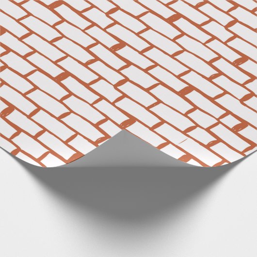 baksteentextuurachtergrond cadeaupapier (Hoek)