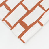 baksteentextuurachtergrond fleece deken (Hoek)