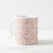 baksteentextuurachtergrond koffiemok (Voorkant links)