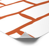 baksteentextuurachtergrond poster (Hoek)