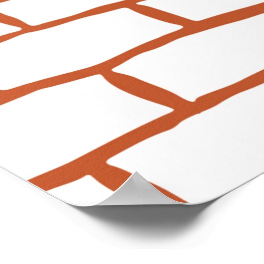 baksteentextuurachtergrond poster (Hoek)